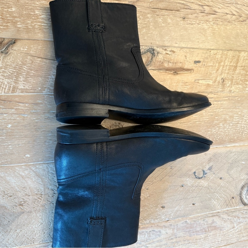 Frye Classic Black Women's Mid-Calf Leather Anna Boots 8.5 - Picture 8 of 11